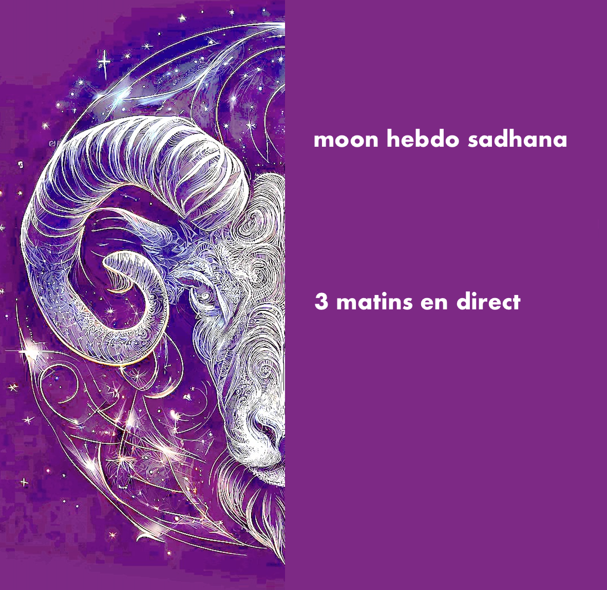 New : Moon Hebdo Sadhana (complément 3 matins en live)